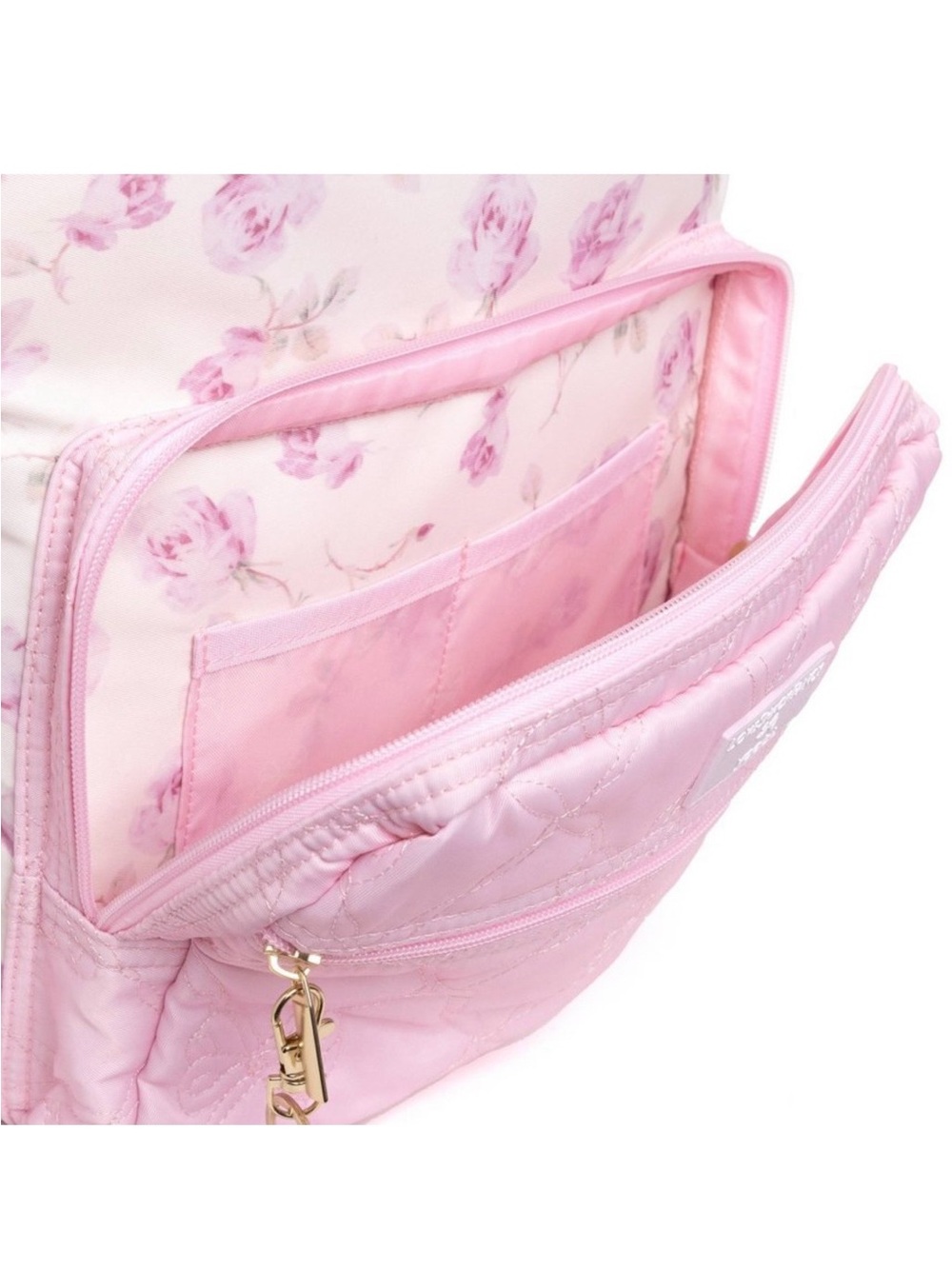 LoveShackFancy Kids Floral Pink Backpack with Matching Lunch Bag - Picture 6 of 9